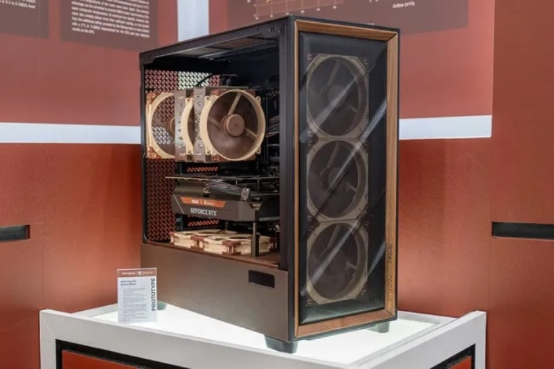 Noctua is developing a computer case with its own fans and a wooden panel.