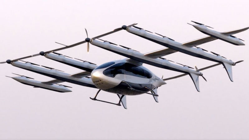 China launched the largest "flying route vehicle" into the air—a 10-passenger eVTOL with 28 motors.