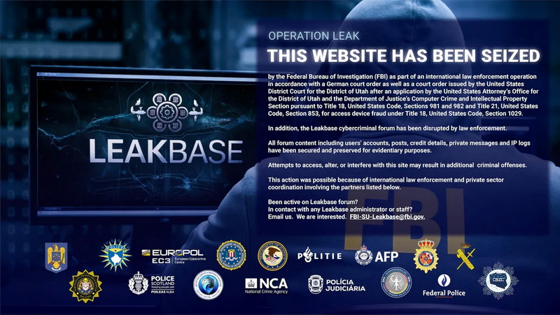 The US and Europol exposed LeakBase, one of the largest hacker forums in the world with 142,000 participants