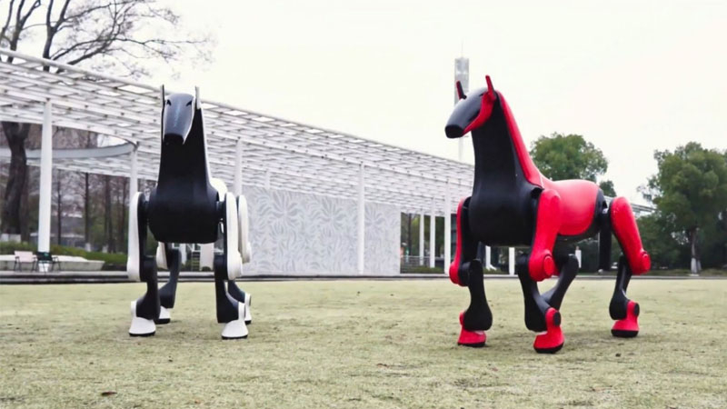 Chinese engineers have developed a "robo-pony" capable of carrying a rider up to 50 kg across rugged terrain
