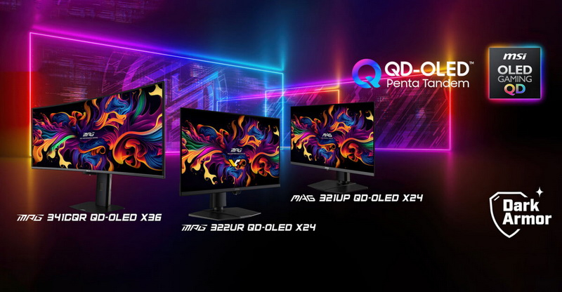 MSI is integrating Samsung QD‑OLED Penta Tandem panels into gaming monitors