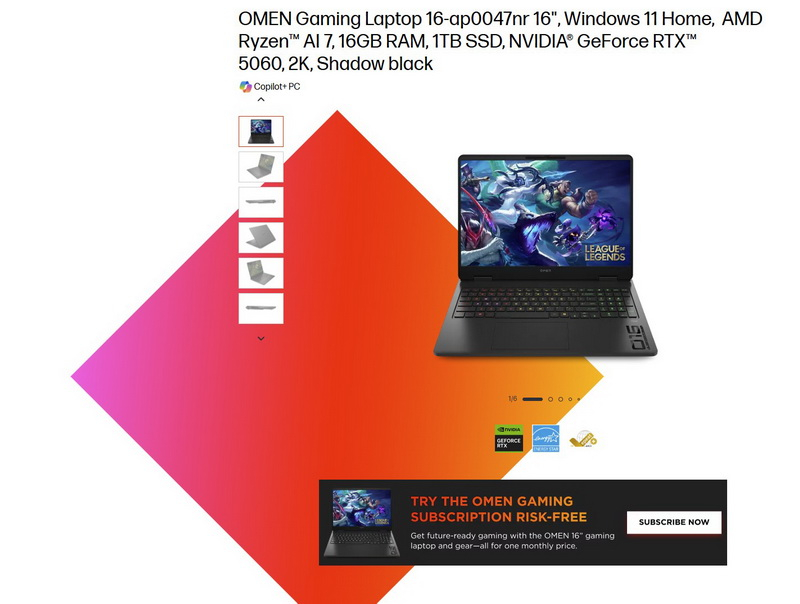 HP launches a subscription for gaming laptops starting at $50 per month with no buy‑out option
