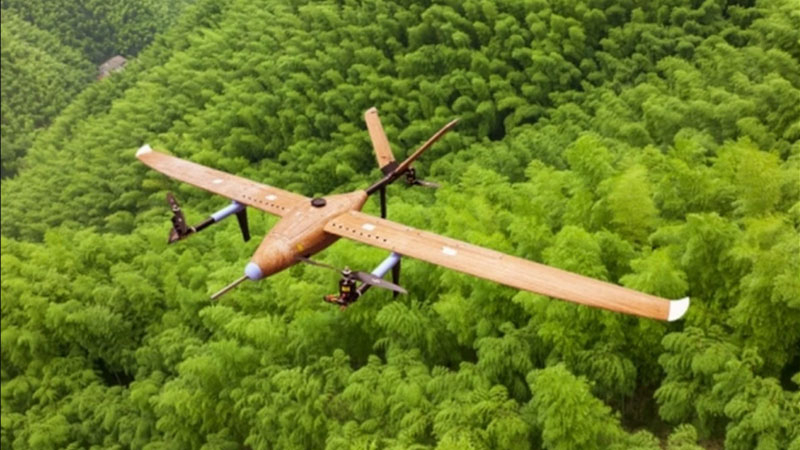 The first bamboo drones in the world appeared in China; now they plan to launch satellites.