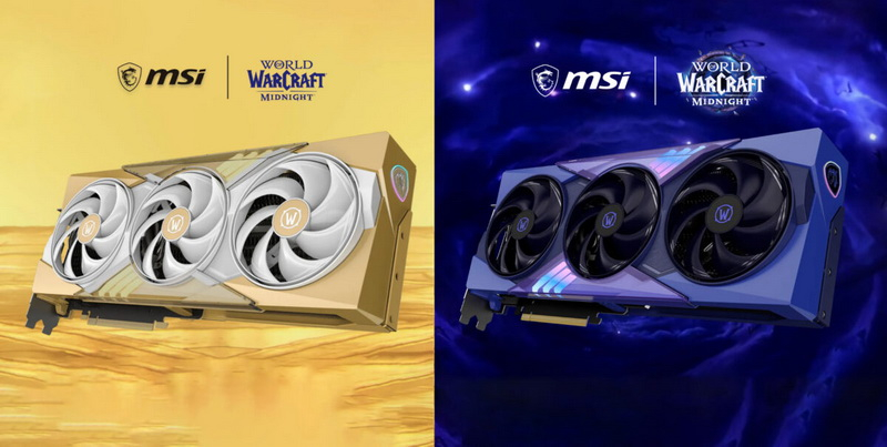 MSI unveiled new GeForce RTX 5070 cards in Light Edition and Void Edition variants, inspired by World of Warcraft: Midnight