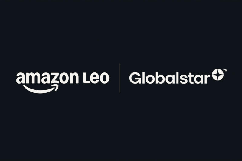 Amazon acquired the satellite company Globalstar for $11.57 billion and entered into a joint‑venture agreement with Apple