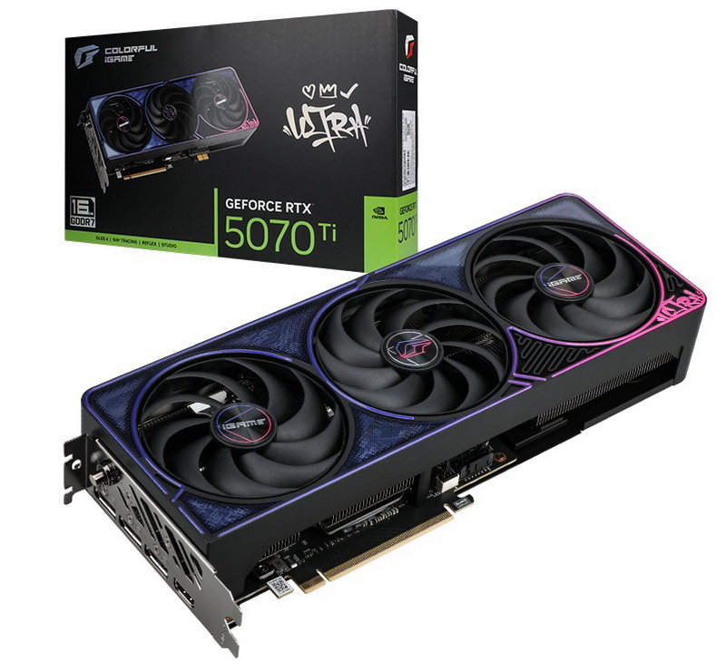 Colorful introduced the iGame GeForce RTX 5070 Ti Ultra Z Black OC graphics card with a removable GC-HPWR power connector