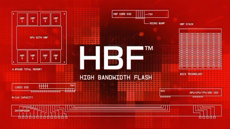 SK Hynix and SanDisk have begun standardizing High‑Bandwidth Flash, an intermediate memory between HBM and SSD