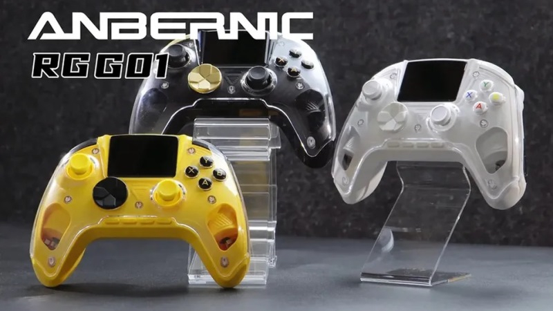 Anbernic RG G01 debuts as a gaming controller equipped with an integrated heart‑rate sensor and display.