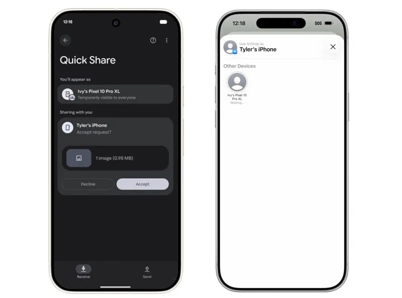 Soon Oppo phones will be able to transfer photos and files from an iPhone using AirDrop