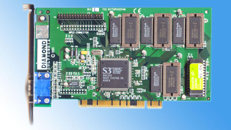 An enthusiast unlocked the VBIOS of an old S3 graphics card, making the black color truly deep.