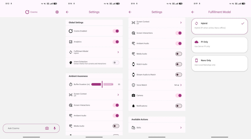 Google released and then immediately deleted the experimental AI assistant app COSMO.