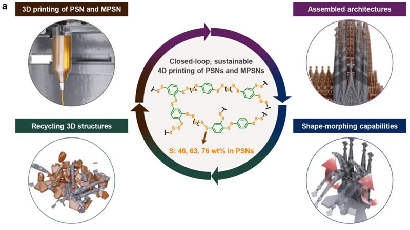 South Korean team developed a four-day process for printing microbots from sulfur waste that can be moved and recycled