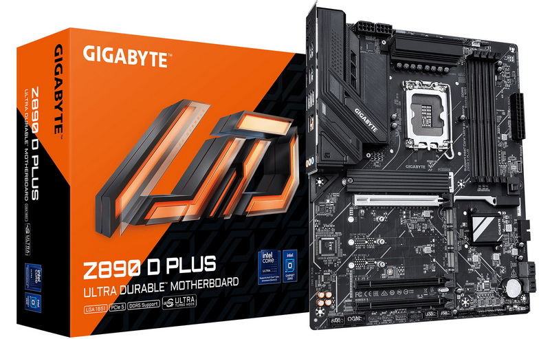 Gigabyte unveiled a minimalist motherboard, the Z890 D Plus, for the flagship Intel Z890 processor