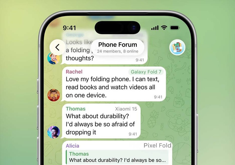 Telegram updated to version 12.5: now there are user tags in chats, forwarding of messages is prohibited, and stickers from photos have been added