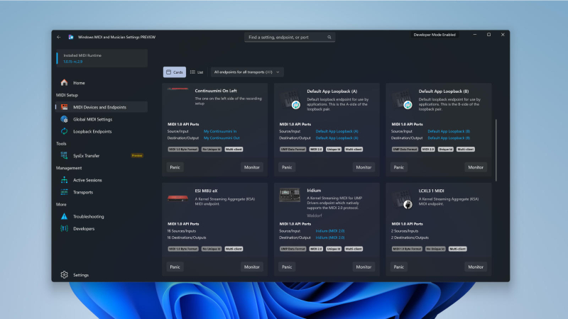 Windows 11 now fully supports MIDI 2.0
