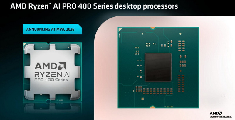 AMD announced the Ryzen AI 400 for Socket AM5: up to an 8-core Zen 5, RDNA 3.5 graphics, and a 50 TOPS NPU