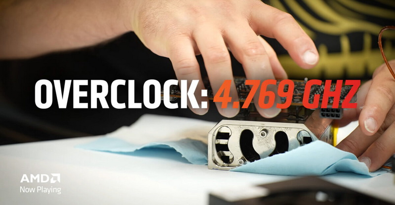 AMD broke the global record by overclocking the Radeon RX 9060 XT to 4,769 MHz