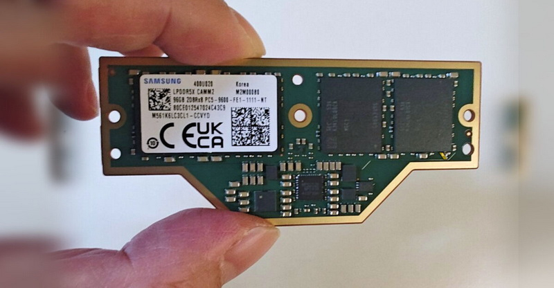 Lenovo unveiled Samsung LPCAMM2 memory: 96 GB at a speed of 9,600 MT/s