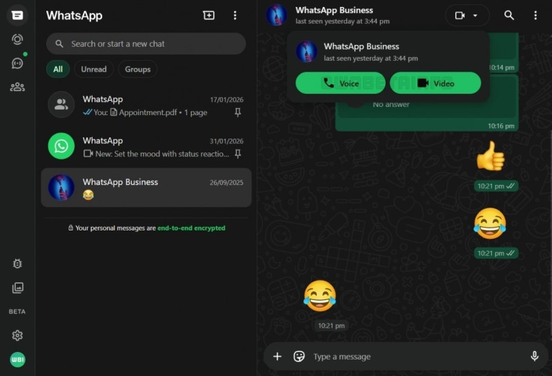 Web versions of WhatsApp will enable voice and video calls 11 years after the launch.