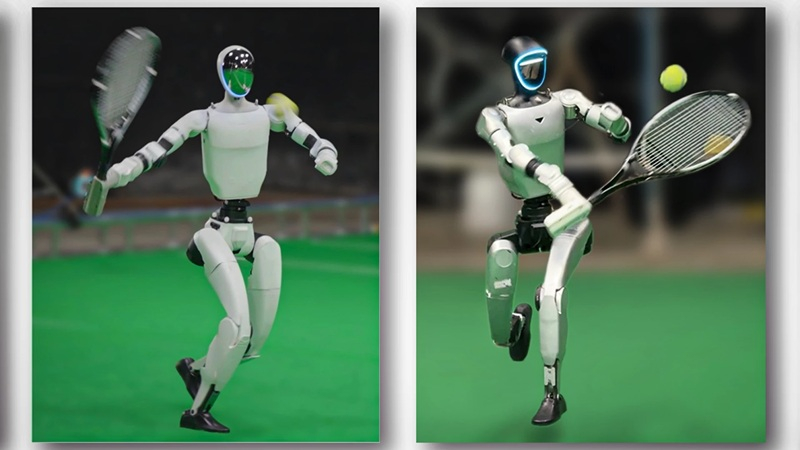 Chinese researchers trained a robot to play tennis in an innovative way