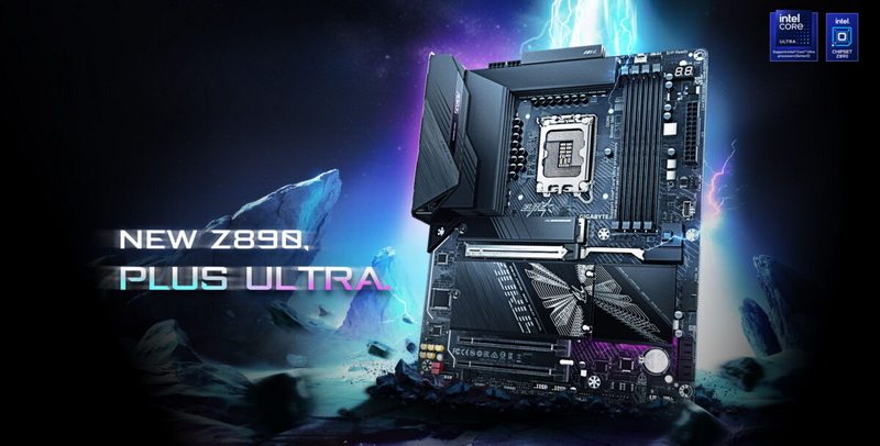Gigabyte released the Z890 Plus motherboards, compatible with CQDIMM memory and tuned for Core Ultra 200S Plus processors